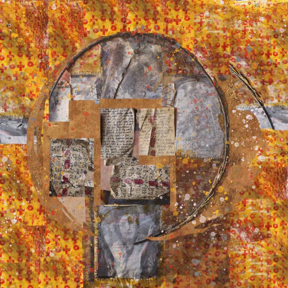Gold Abstract art print by Marta Wiley for $57.95 CAD