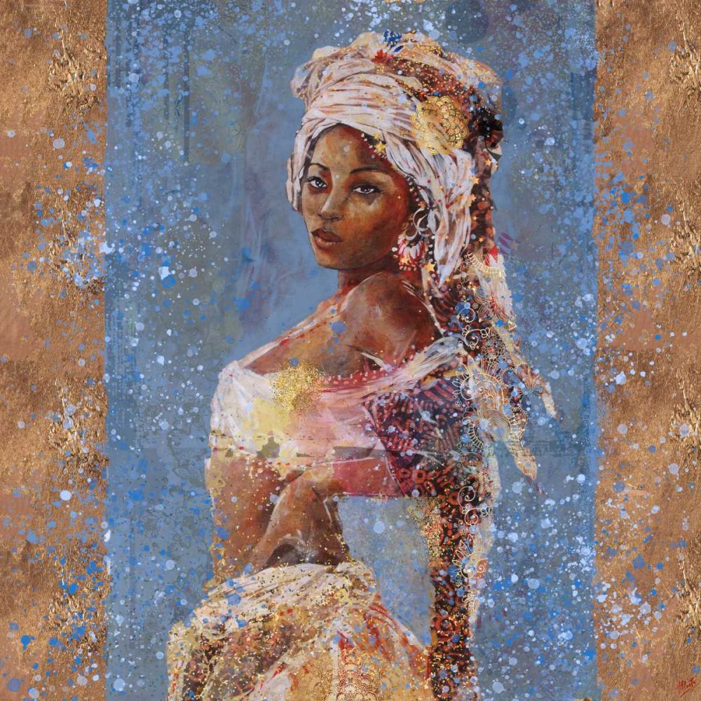 Teal African Light art print by Marta Wiley for $57.95 CAD