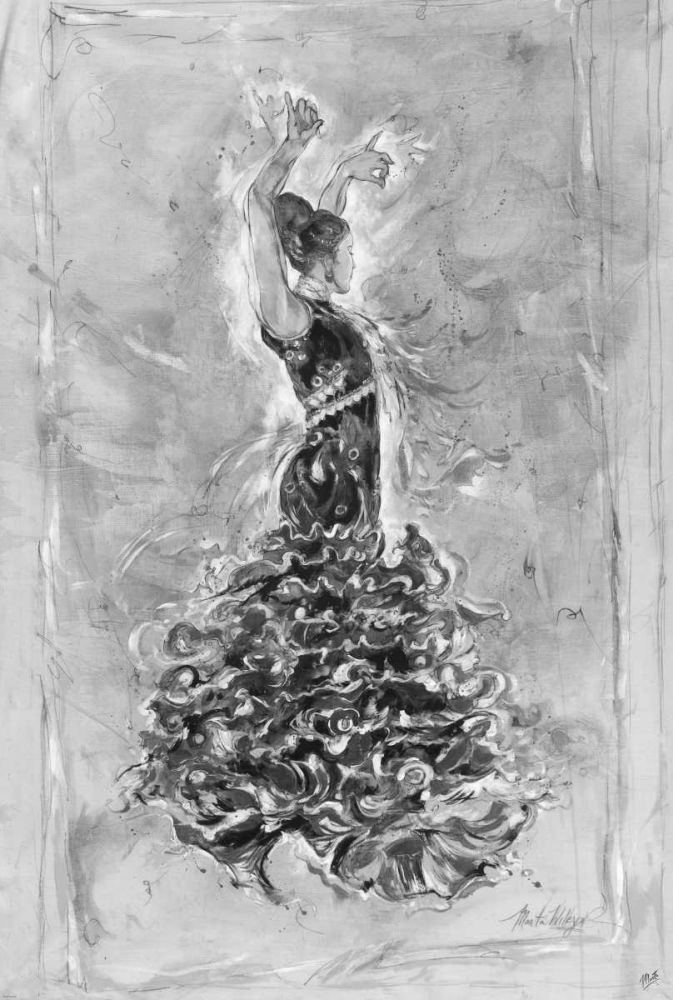 Flamenco On Linen art print by Marta Wiley for $57.95 CAD