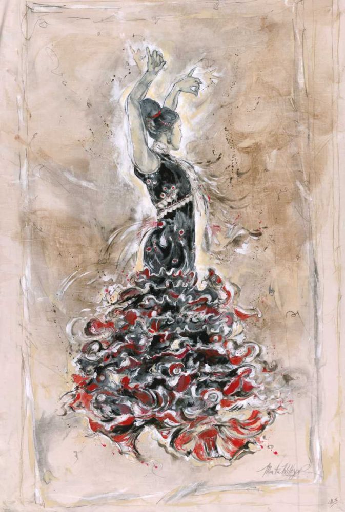 Flamenco On Linen art print by Marta Wiley for $57.95 CAD