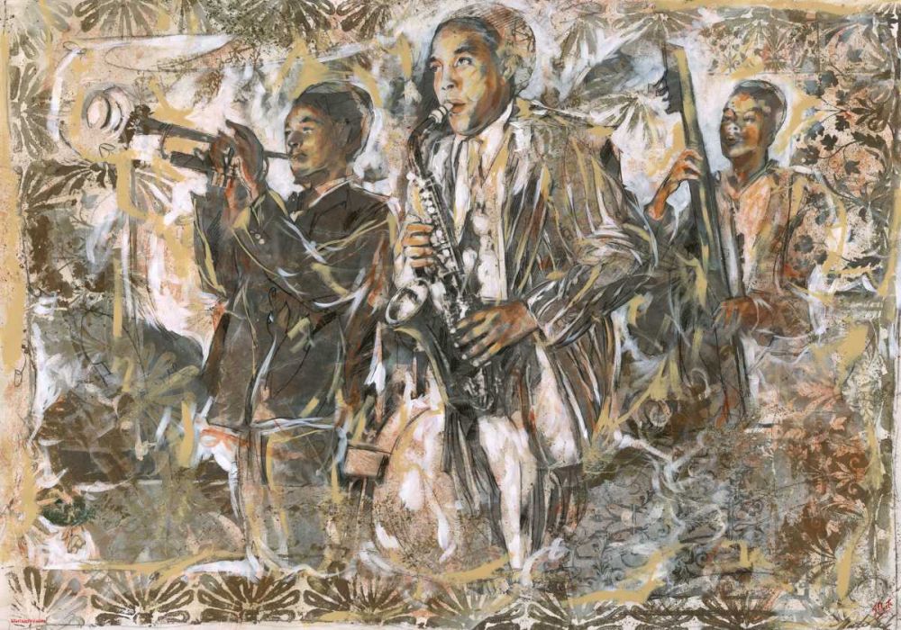 Jazz I art print by Marta Wiley for $57.95 CAD