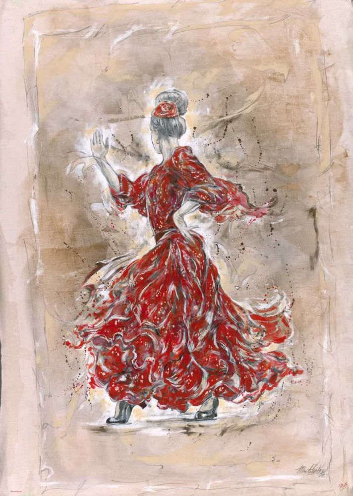 Flamenco Darker Red art print by Marta Wiley for $57.95 CAD