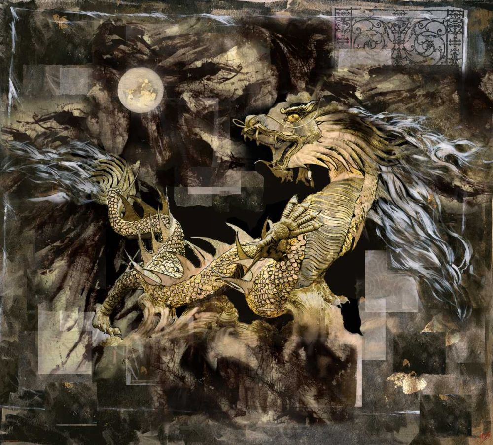 Golden Dragon art print by Marta Wiley for $57.95 CAD