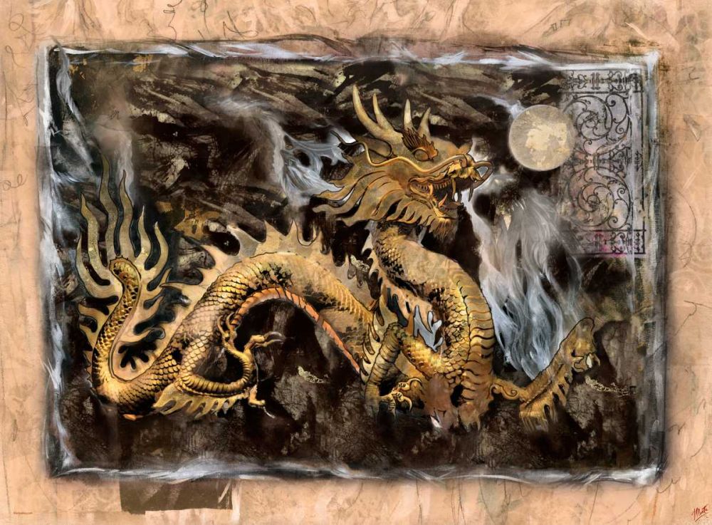 Dragon Moon art print by Marta Wiley for $57.95 CAD