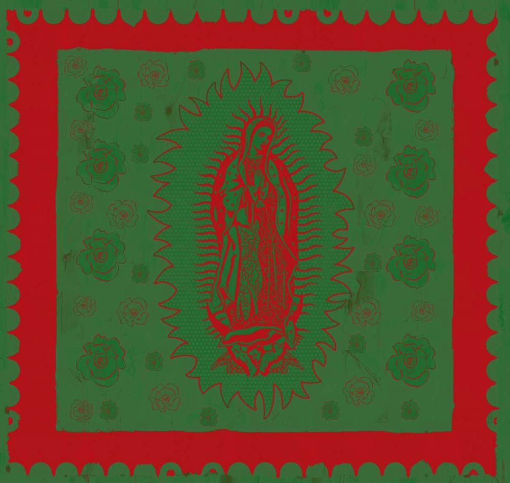 Virgin Mary Red Green art print by Marta Wiley for $57.95 CAD