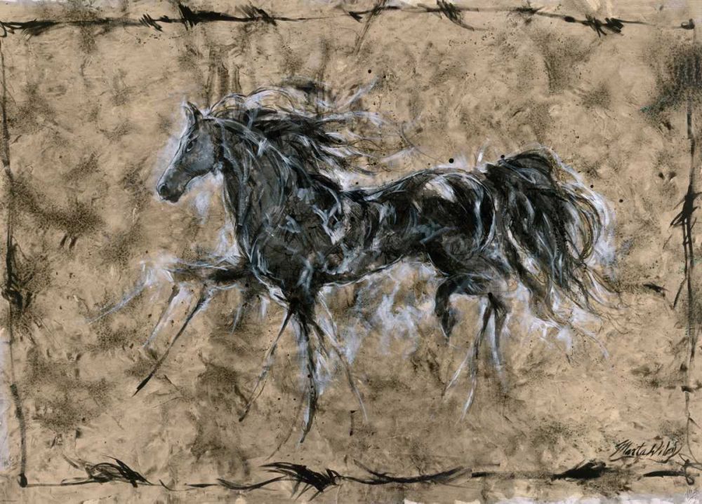 Crackle horse art print by Marta Wiley for $57.95 CAD