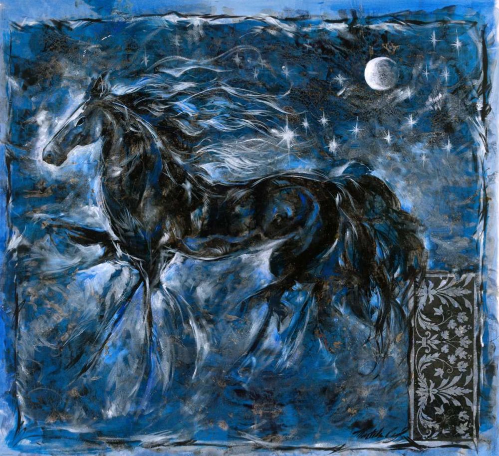 Blue Horse art print by Marta Wiley for $57.95 CAD