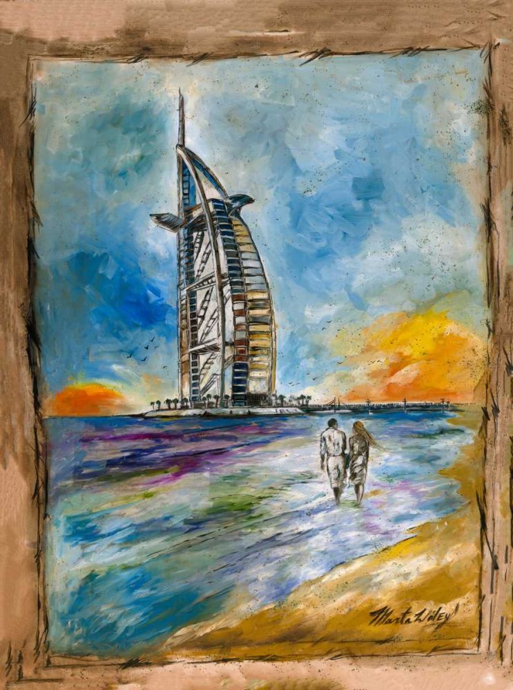Dubai Cityscape art print by Marta Wiley for $57.95 CAD