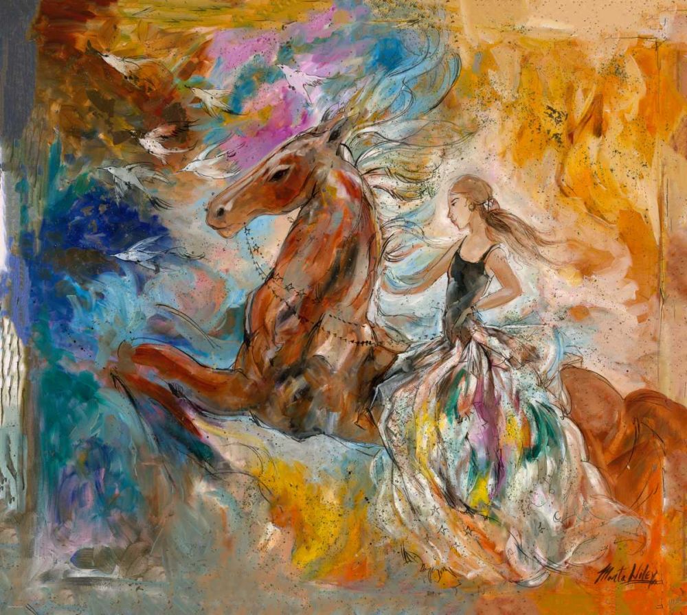 Colorful Fantasy art print by Marta Wiley for $57.95 CAD