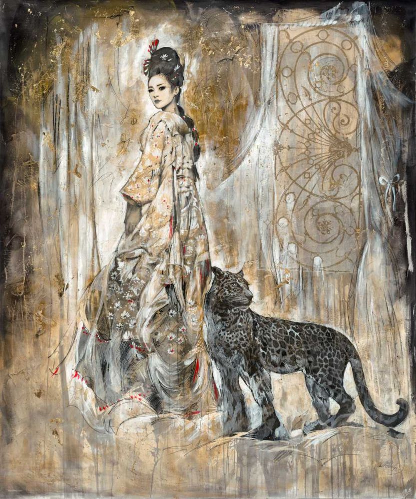 Golden Geisha art print by Marta Wiley for $57.95 CAD