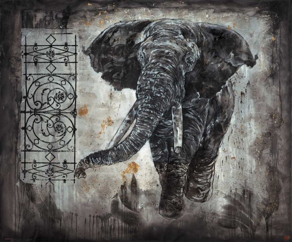 Elephant art print by Marta Wiley for $57.95 CAD