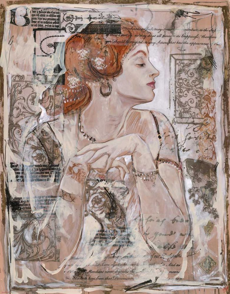 Vintage Red Head art print by Marta Wiley for $57.95 CAD
