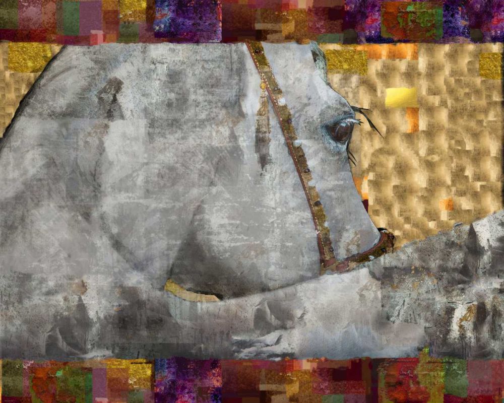 Gold Leaf Arabian art print by Marta Wiley for $57.95 CAD