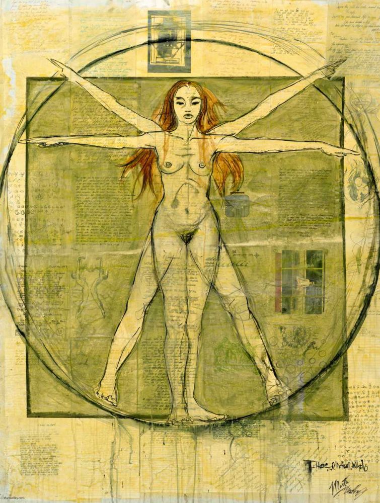 Female Da Vinci art print by Marta Wiley for $57.95 CAD