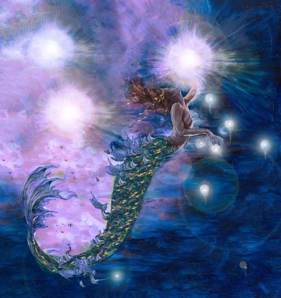 Purple Mermaid art print by Marta Wiley for $57.95 CAD