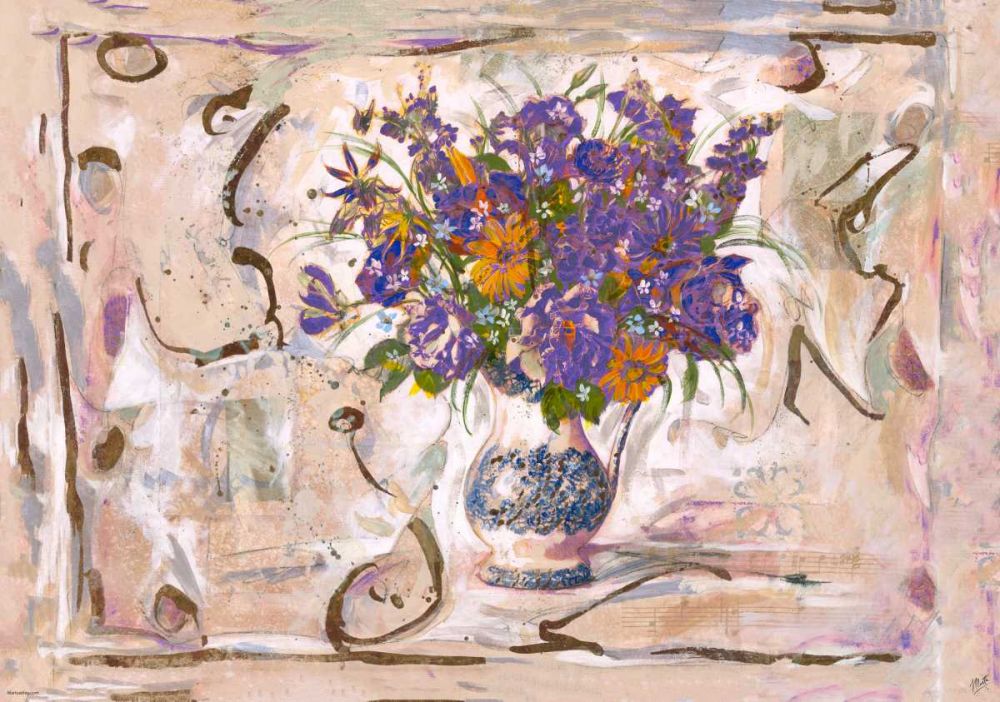 Purple Flowers art print by Marta Wiley for $57.95 CAD