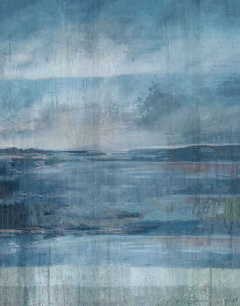 Blue Ocean Abstract art print by Marta Wiley for $57.95 CAD