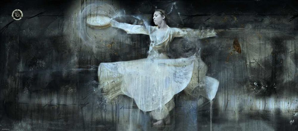 Sufi Dancer Blue Hue art print by Marta Wiley for $57.95 CAD