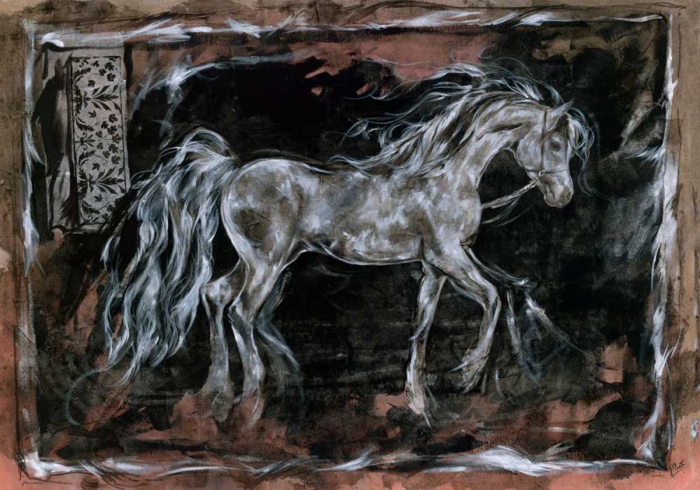 White Horse different border art print by Marta Wiley for $57.95 CAD