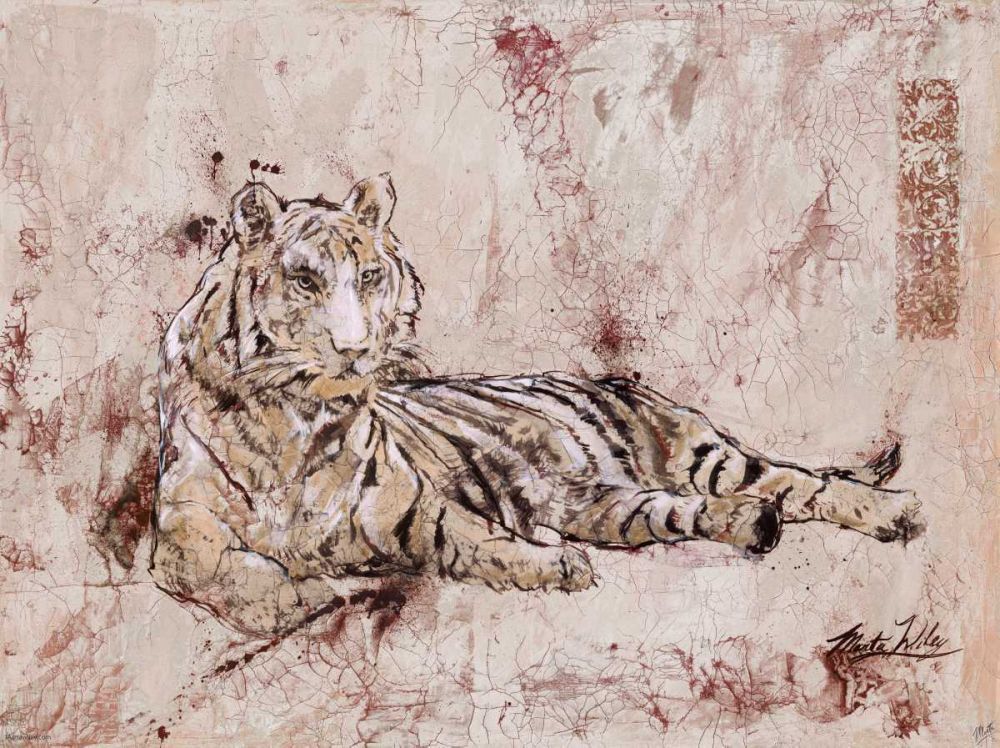 Beige, Tiger art print by Marta Wiley for $57.95 CAD