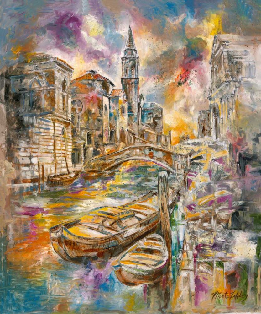 Golden Venice Colorful art print by Marta Wiley for $57.95 CAD
