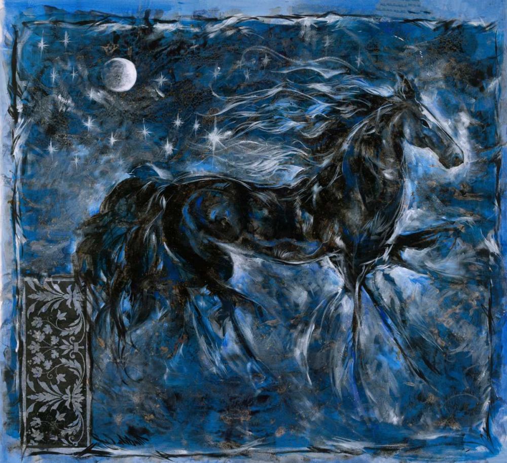 Blue Horse art print by Marta Wiley for $57.95 CAD