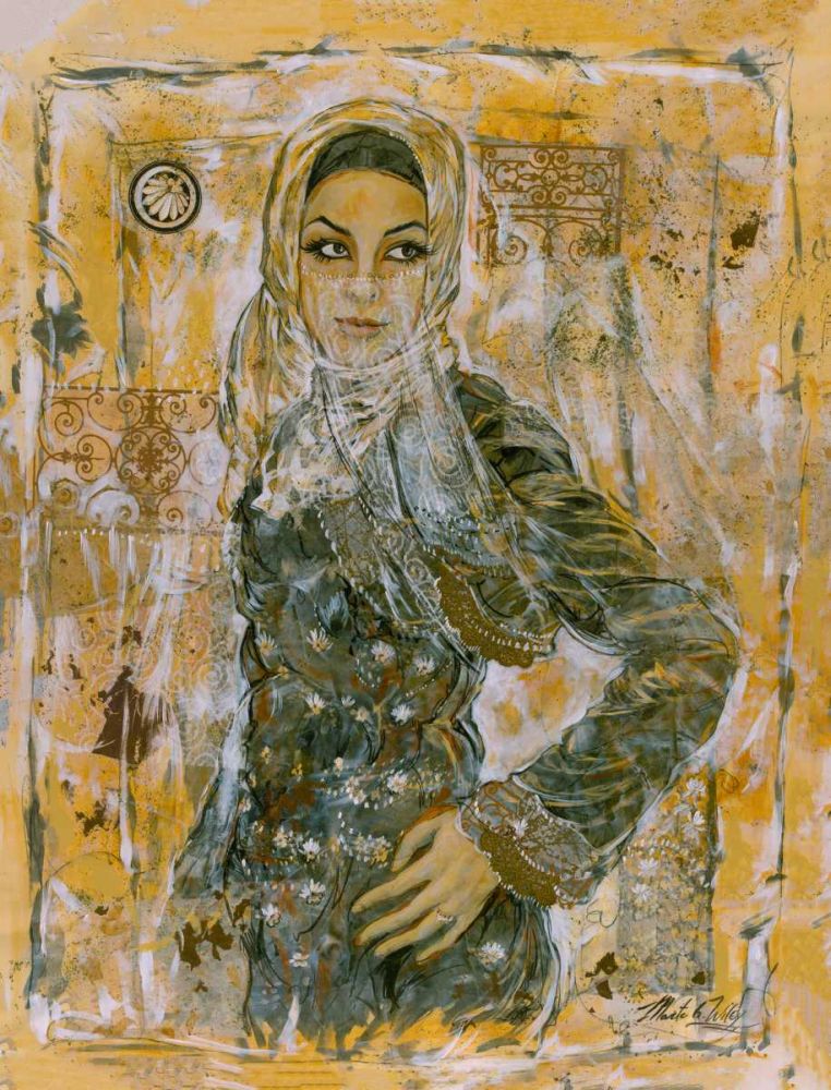 Golden Woman Dubai art print by Marta Wiley for $57.95 CAD
