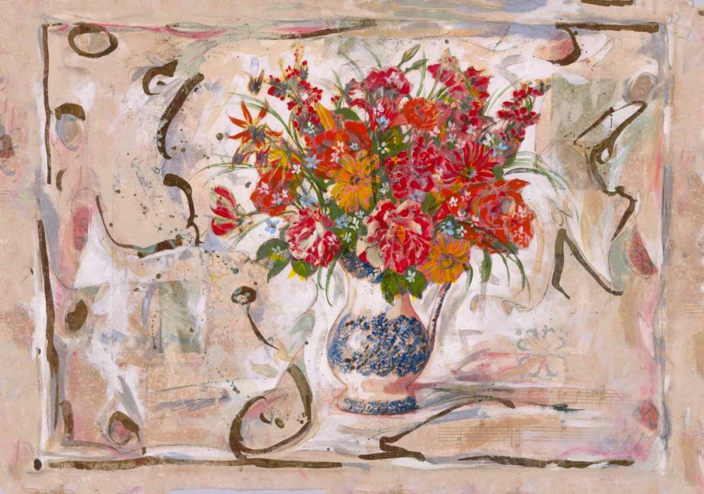 Red Floral art print by Marta Wiley for $57.95 CAD