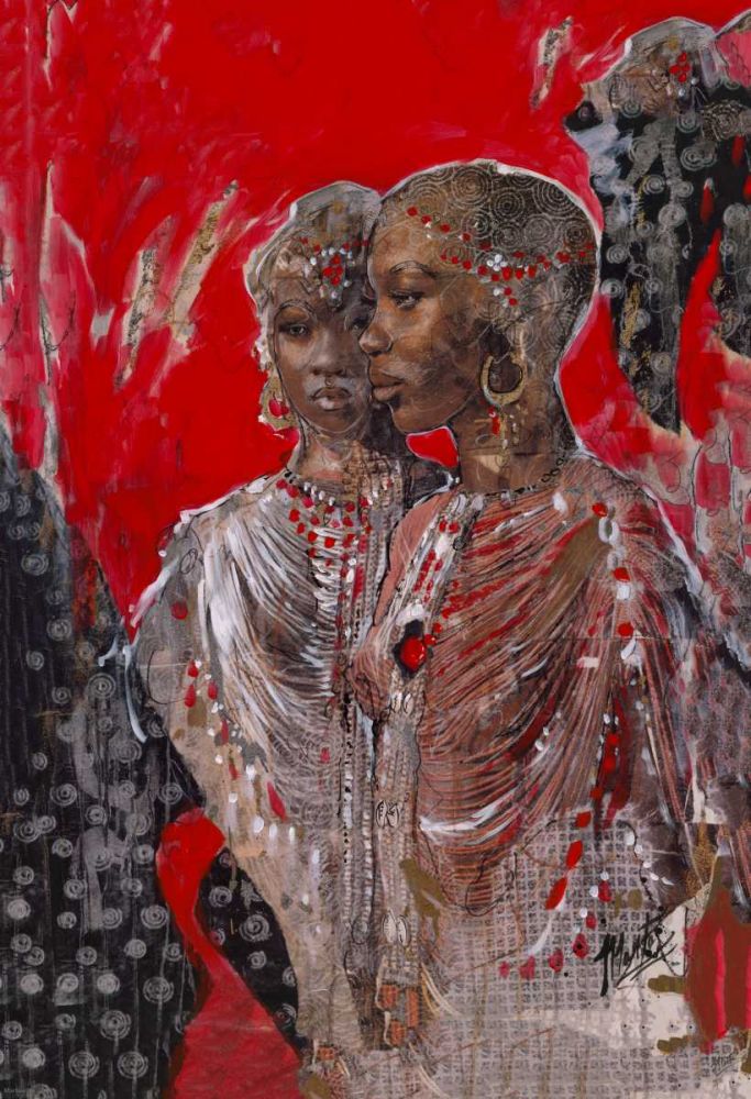 Cadmium Red African art print by Marta Wiley for $57.95 CAD