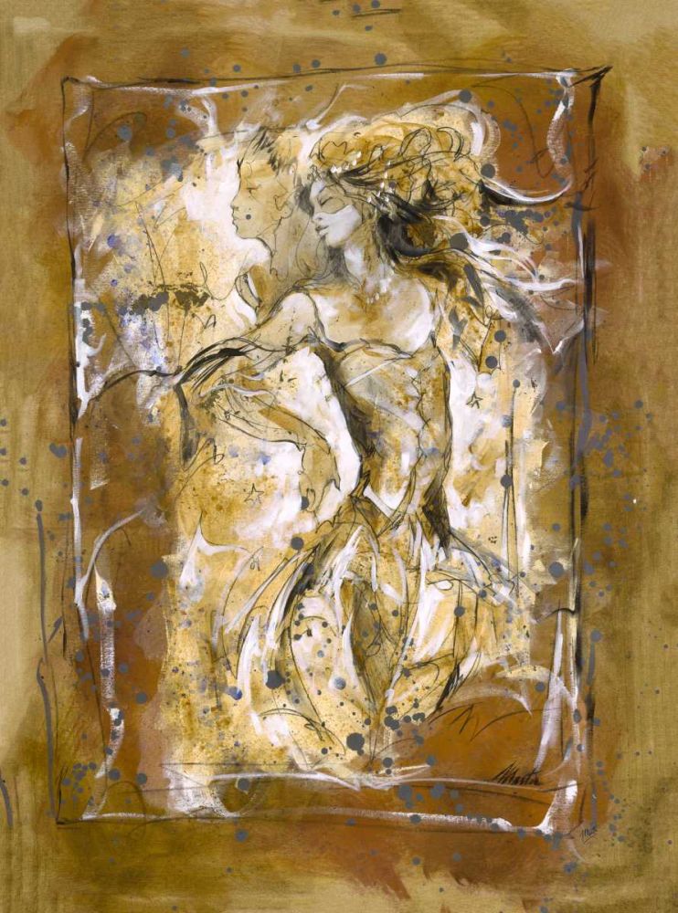 Lovers I Beige art print by Marta Wiley for $57.95 CAD