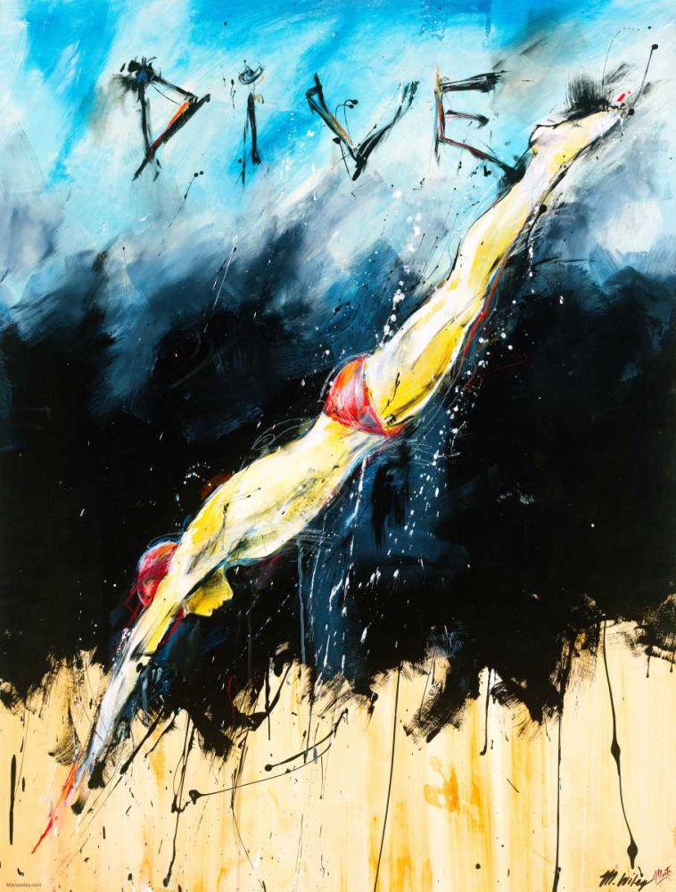 DIVE Color art print by Marta Wiley for $57.95 CAD
