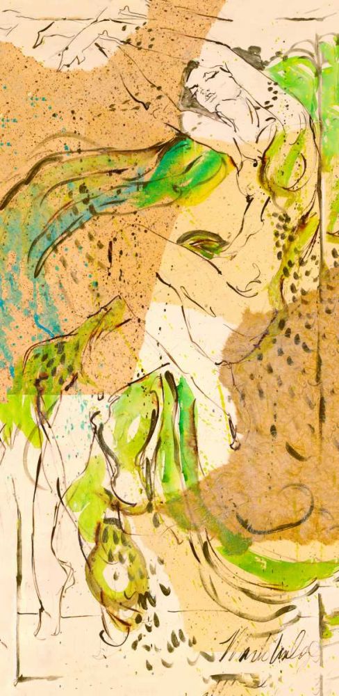 Abstract figure I darker colors art print by Marta Wiley for $57.95 CAD