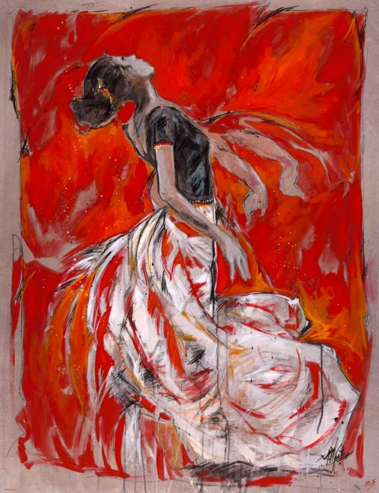 Red Dancer- Cadmium art print by Marta Wiley for $57.95 CAD