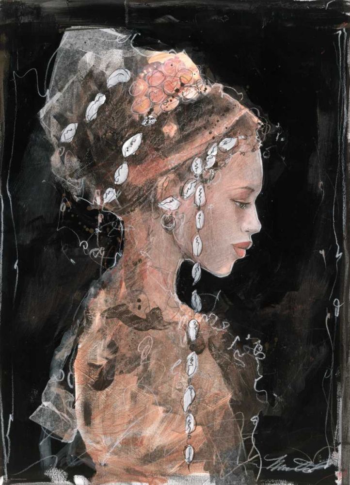 Arican Shell- lighter colors art print by Marta Wiley for $57.95 CAD