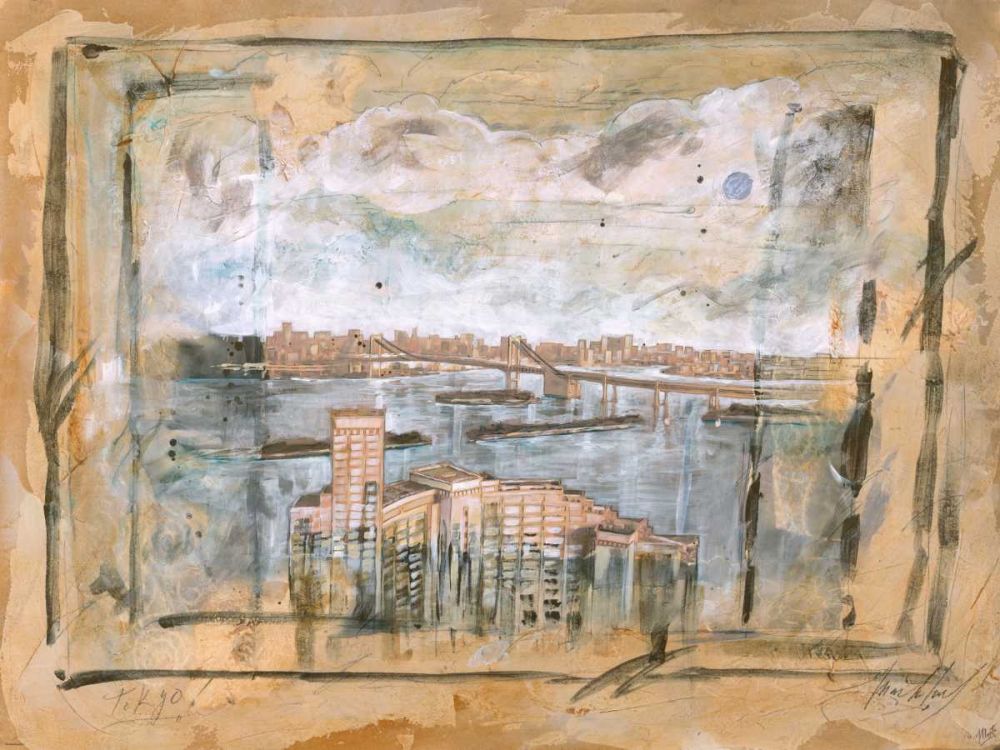 Tokyo- light colors art print by Marta Wiley for $57.95 CAD