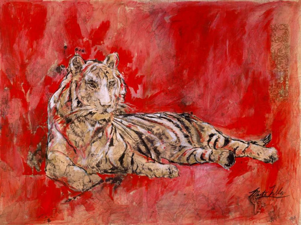 Red Tiger art print by Marta Wiley for $57.95 CAD