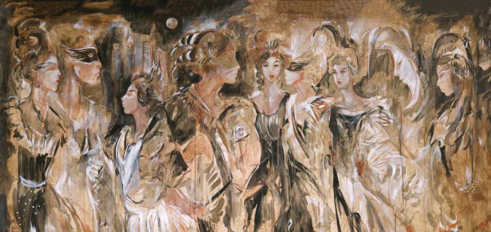 Renaisaunce III- vertical piece art print by Marta Wiley for $57.95 CAD