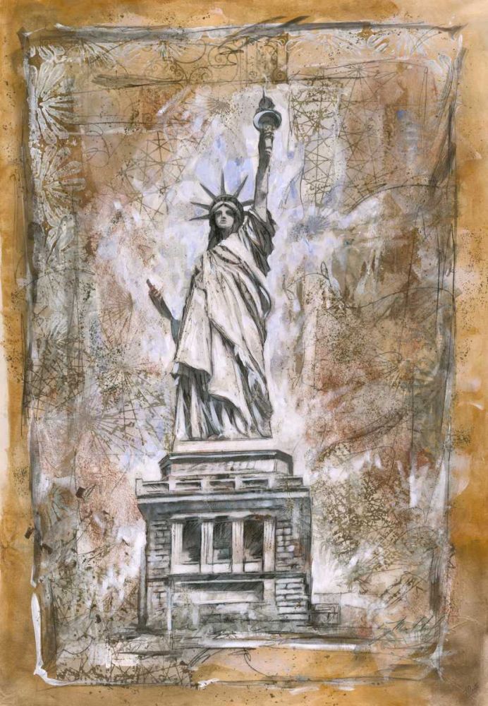 Statue Of Liberty art print by Marta Wiley for $57.95 CAD