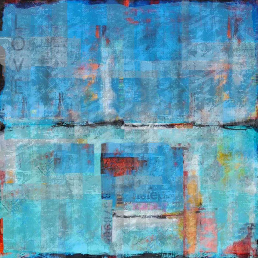 Abstract Blue VIIII art print by Marta Wiley for $57.95 CAD
