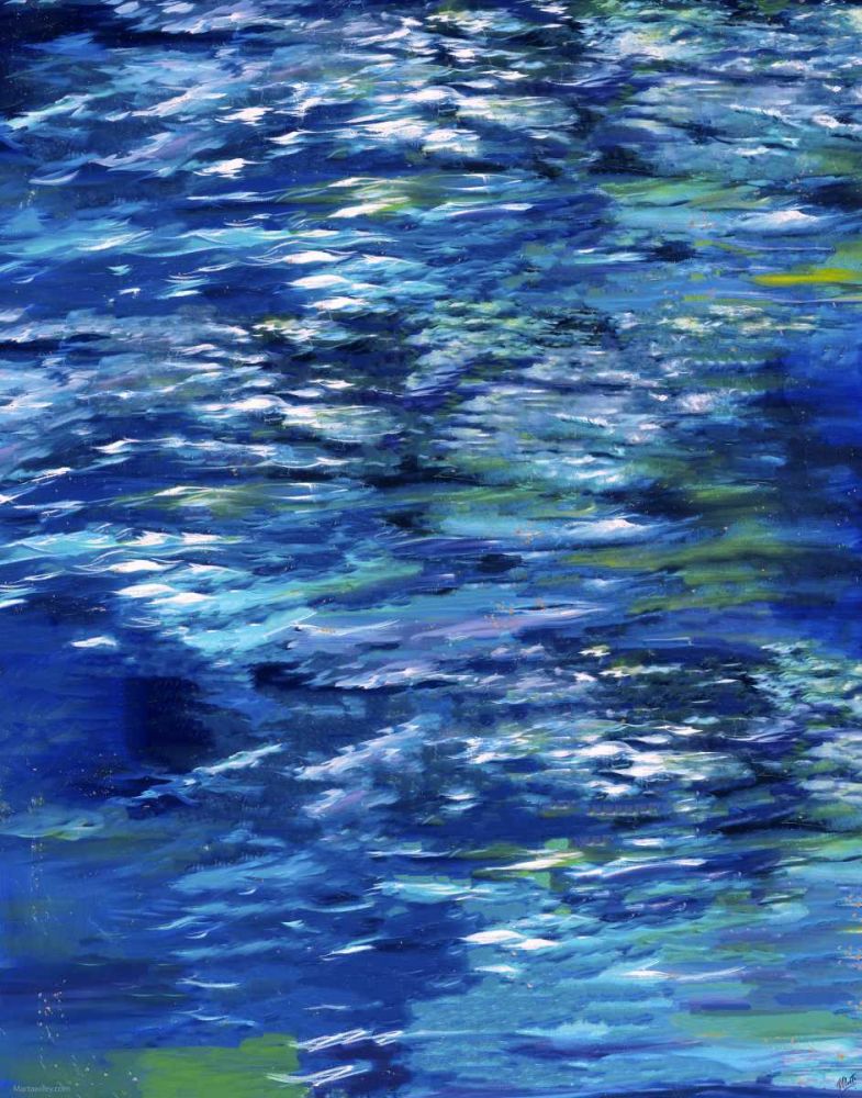 Abstract Blue XII art print by Marta Wiley for $57.95 CAD