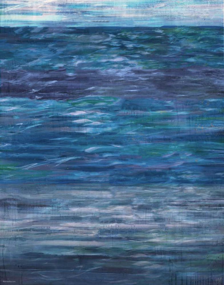Abstract Blue XXVII art print by Marta Wiley for $57.95 CAD