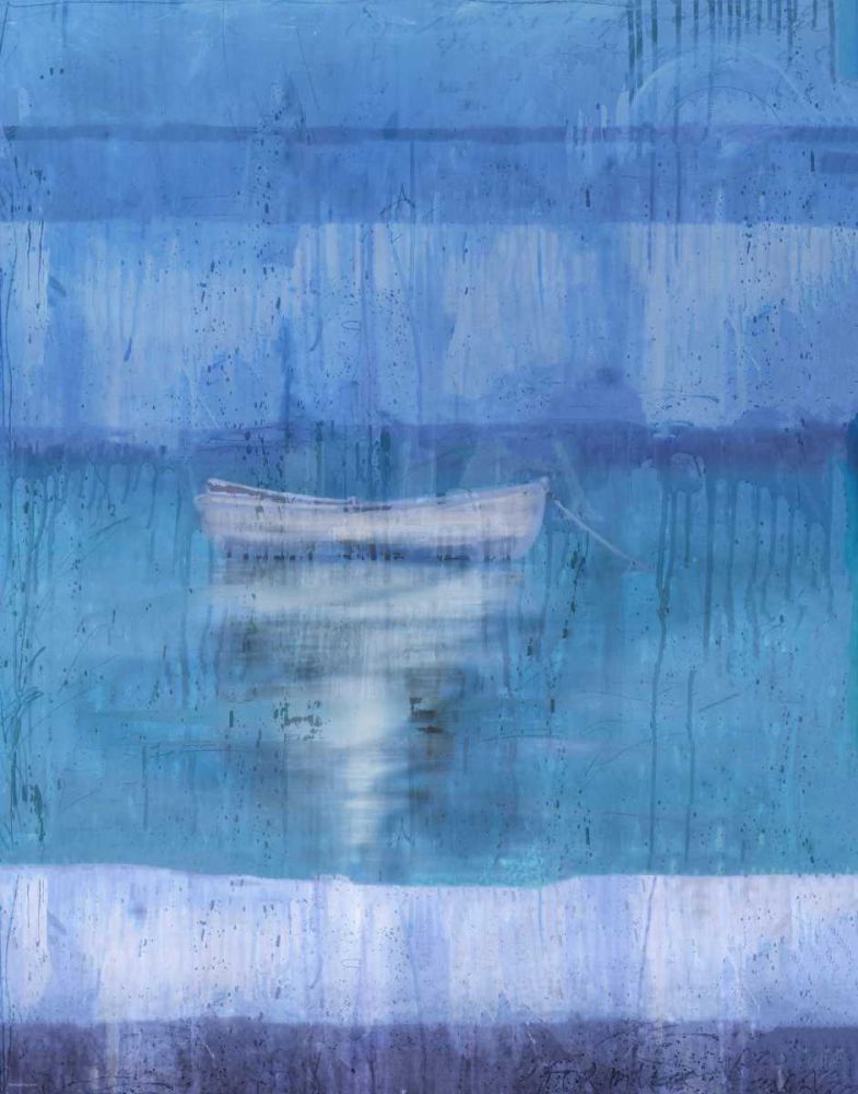 Blue Boat art print by Marta Wiley for $57.95 CAD