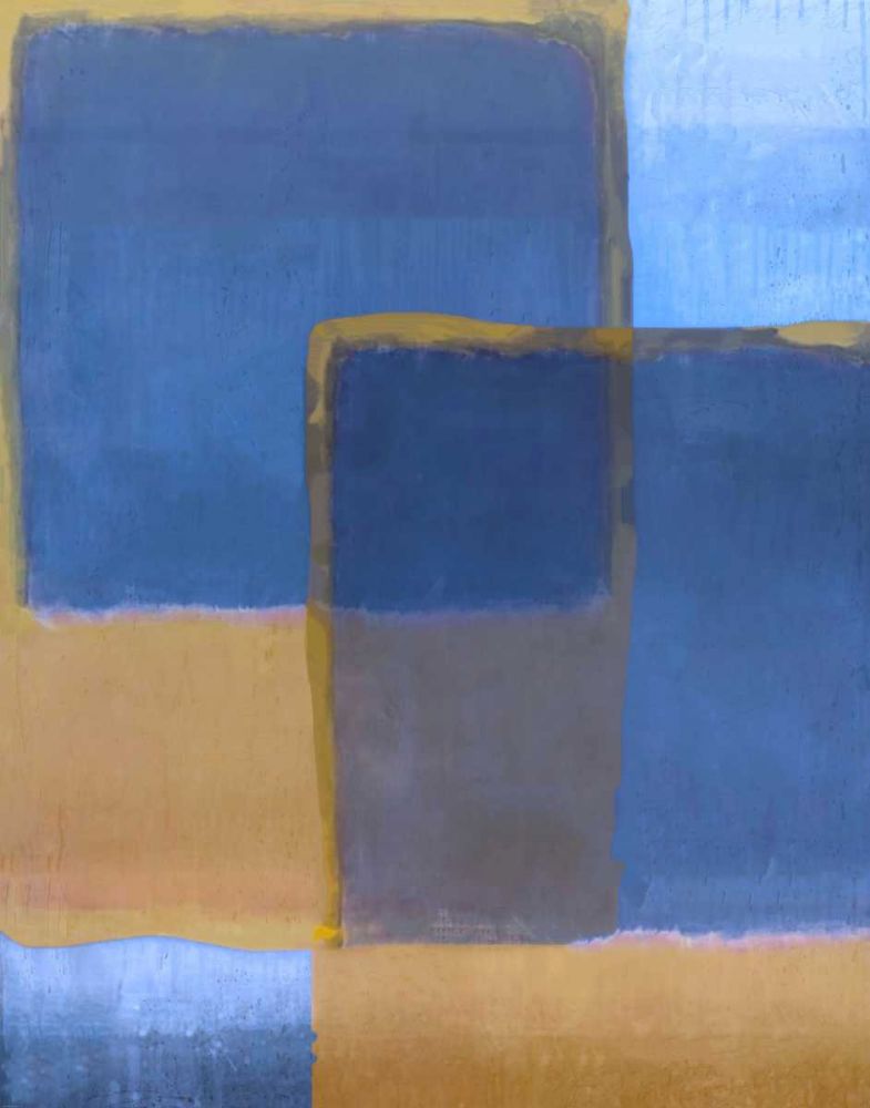 Blue and Ochre art print by Marta Wiley for $57.95 CAD
