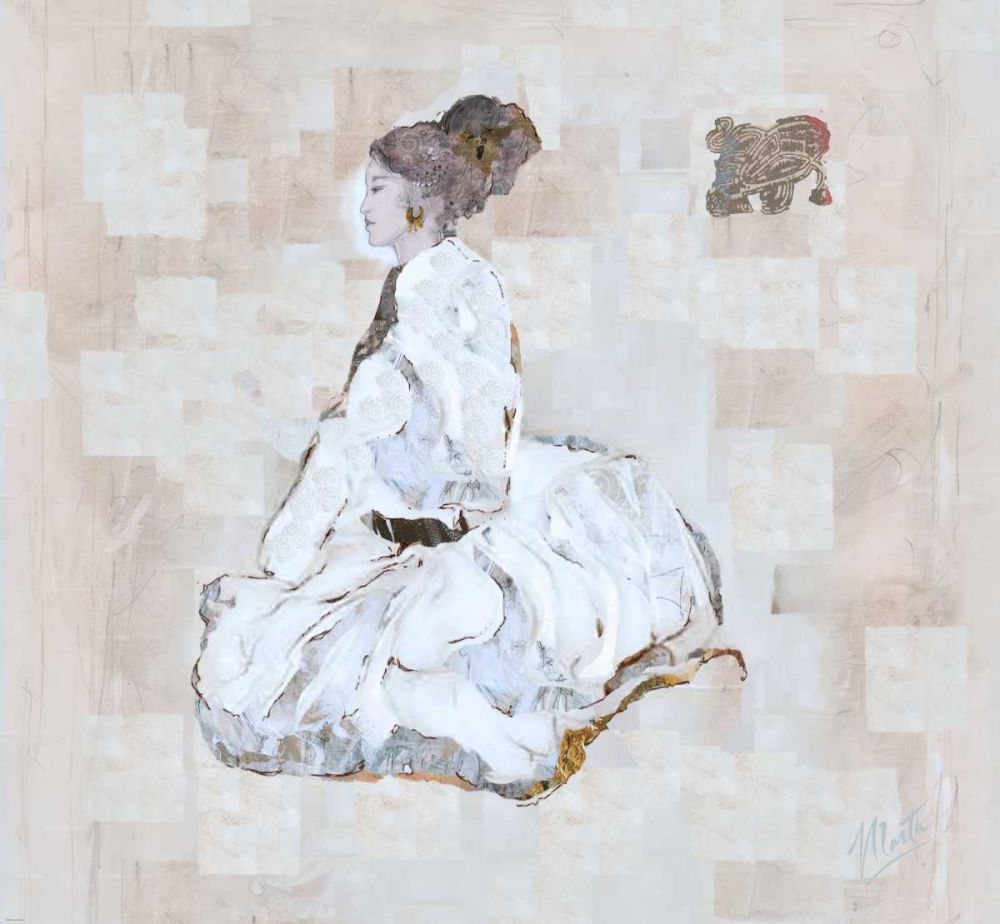 Cashmere Silk II White art print by Marta Wiley for $57.95 CAD