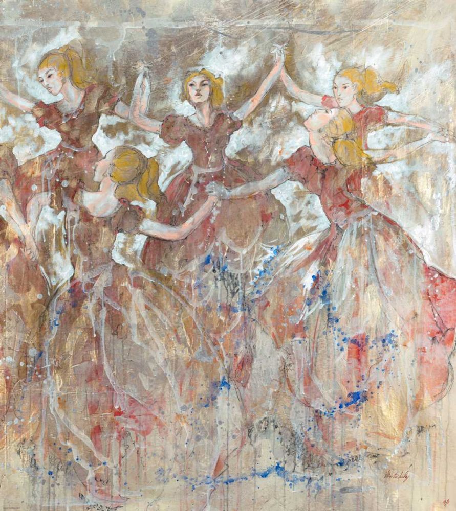 Dancer in red vertical art print by Marta Wiley for $57.95 CAD