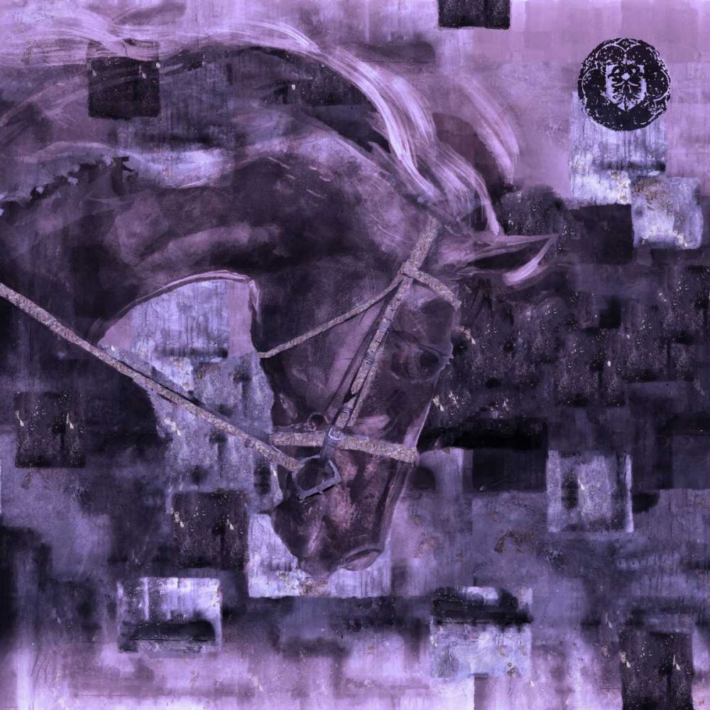 Horse Square Format Purple art print by Marta Wiley for $57.95 CAD