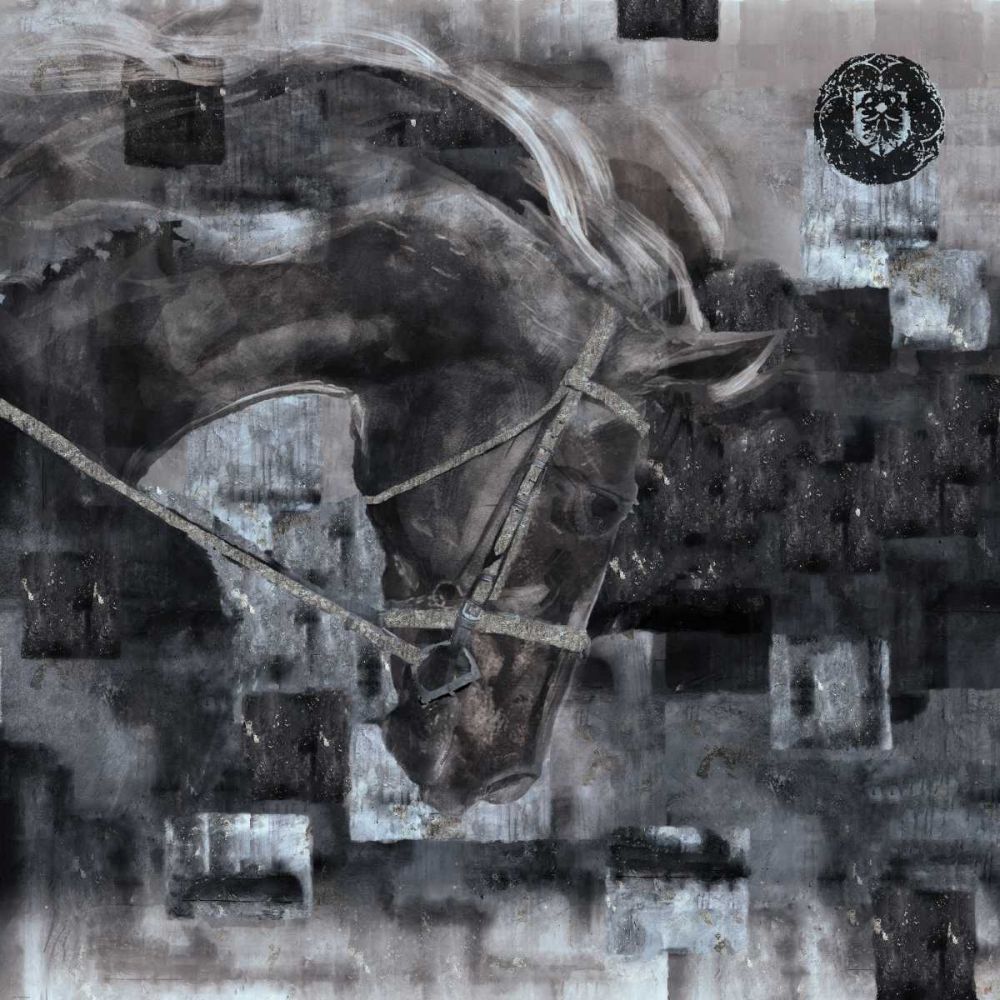 Horse Square Format Black and White art print by Marta Wiley for $57.95 CAD