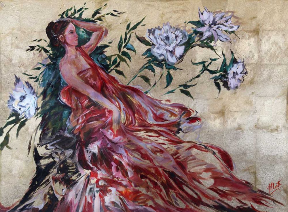 Primavera Red Beige art print by Marta Wiley for $57.95 CAD