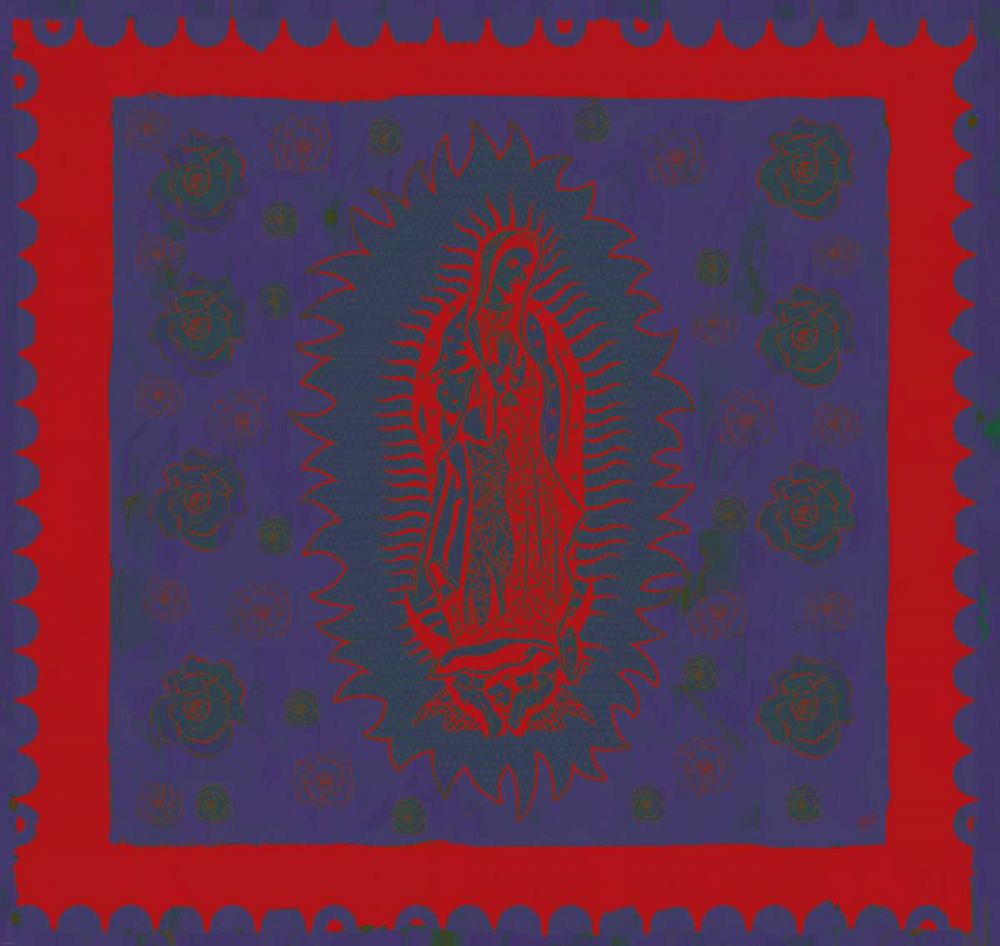 Virgin Mary Red and Purple art print by Marta Wiley for $57.95 CAD