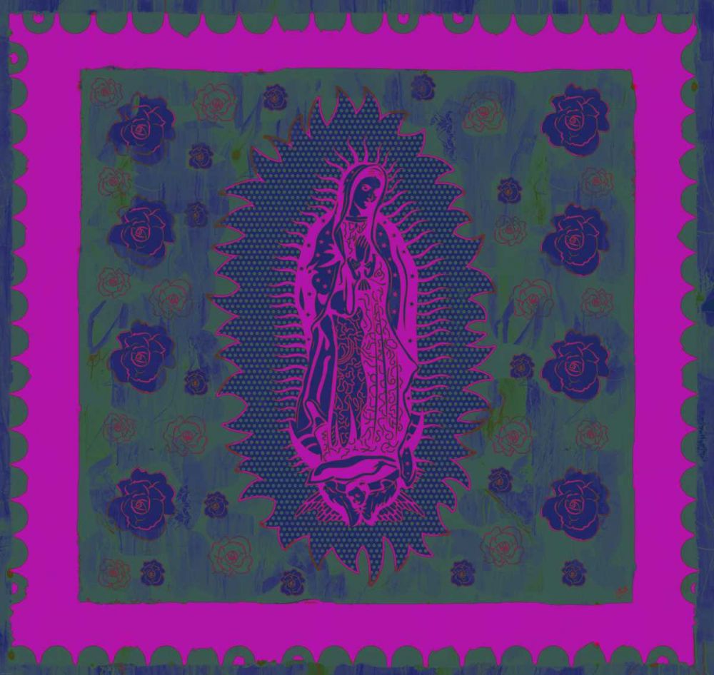 Virgin Mary Pink and Purple art print by Marta Wiley for $57.95 CAD